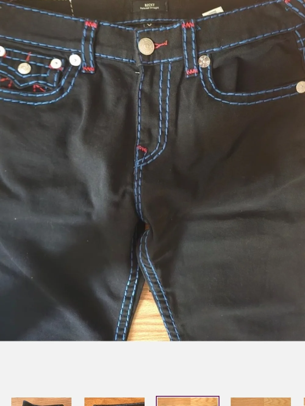 True Religion Men Black 2026 True Religion Jeans. Black Straight Fit. Like New